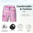 thumbnail image 4 of Kdxio Best Mom Ever Print Men'S Swim Trunks With Compression Liner 7 Inch Inseam Quick Dry Swim Shorts, 4 of 7