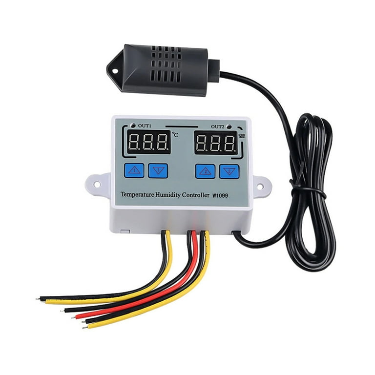 Carevas Digital Humidity Controller Humidity Meter Intelligent Thermostat  Humidistat Hygrometer for Freezer Fridge Hatching