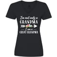 thumbnail image 3 of Inktastic I'm Not Only a Grandma I'm a Great Grandma with Flowers Women's V-Neck T-Shirt, 3 of 5