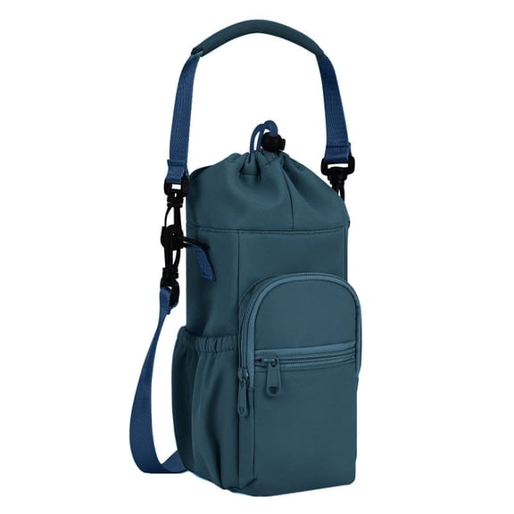 Water Bottle Holder with Strap for 20oz 24oz 32oz 40oz Insulated Bottles, Adjustable Water Bottle Carrier Sling Bag, Portable Hydration Pouch for Hiking, Gym, Travel, Outdoor,a