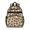 Brown and Beige Leopard Print, variant on Brown and Brown Leopard Print Cute School Backpack Bag for School with Padded Back and Adjustable Shoulder Straps 15.25"x11.5"x5.25"