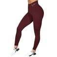 thumbnail image 1 of Pantalones de yoga para mujer, pantalones de entrenamiento, ropa deportiva elástica, leggings con estampado de letras, 1 of 2