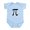 Sky Blue, variant on CafePress - Pi Symbol Infant Bodysuit - Baby Light Bodysuit, Size Newborn - 24 Months