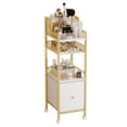 thumbnail image 1 of Carrito organizador de maquillaje Dsmadn con cajones, color dorado, 1 of 1