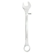 Performance Tool W355B 2-3/8 in. Combination Wrench, Drop-Forged Chrome Alloy Steel, Satin Chrome Finish, Rounded Box End
