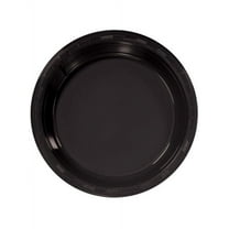 Hanna K. Signature Black Plastic Party Plates, 9", 50 Count