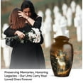 thumbnail image 3 of Deer Memorial Urn For Ash For Women And Man - Large Decorative Urns For Human Ashes Female And Male - Brown Urns For Human Ashes Adult Male Burial - Creation Urn For Mom, 10 Inch, 3 of 10