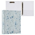 thumbnail image 6 of Three Ring Binder Flower Blue 1.5 Inch Round Binder D-Rings for Office Supplies and More, 6 of 10