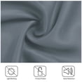 thumbnail image 6 of Unique Bargains Blockout Window Darkening Gorgeous Grommet Curtain Panels Set of 2 Gray 42" x 63", 6 of 8