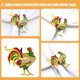 thumbnail image 3 of OUNONA 4Ud Decorativos De Metal Multicolor Para Servilletas En Cena Y Celebraciones, 3 of 7