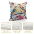 thumbnail image 4 of Decorative Pillow Covers Sparrows Bird Flowers Zippered Throw Pillows Case for Couch Bed Living Room,, 4 of 5