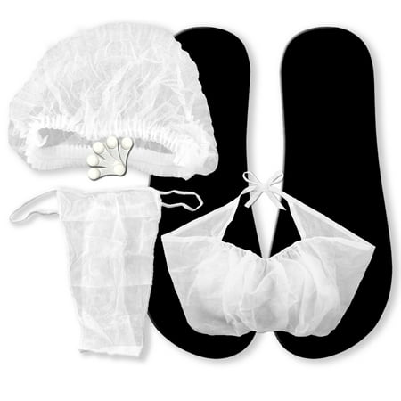 SUNLESS TANNING ACCESSORIES KIT Disposable Feet Pads Cap Bra Panty Nose Filter