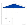 thumbnail image 5 of California Umbrella Venture 9' Bronze Market Umbrella in Blue, 5 of 5