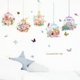 thumbnail image 5 of Pompotops Clearance Sales Birdcage Flowers Background Wall Decoration Removable Wall Stickers, 5 of 8