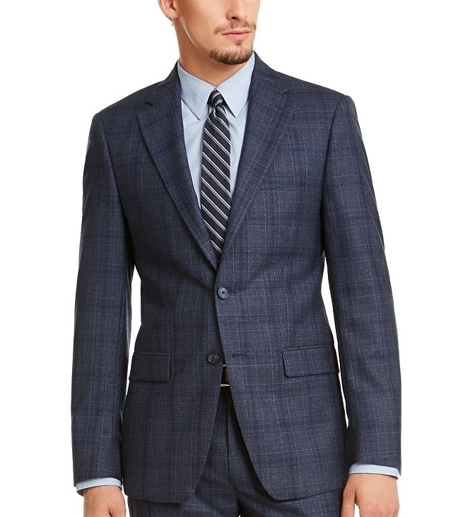 calvin klein malbin suit blue