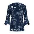 thumbnail image 4 of LOVZFMLL Cardigan pour Femmes Cardigan à Boutons Veste Imprimée Manches 3/4 Col Cardigan Imprimé Veste Cardigan Décontractée Veste Cardigan, 4 of 5