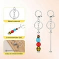 thumbnail image 6 of 40pcs Beadable Keychain Bars,Metal Beaded Keychain Blank Keychains Key Chain Charms Making Accessories for Craft DIY, 6 of 6