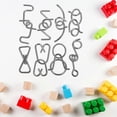 thumbnail image 2 of 1 Set of Interlock Puzzles Game Adults Kids Metal Puzzles Educational Toys Logic Train Games Toys, 2 of 4