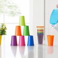 thumbnail image 4 of CAROOTU Ensemble de Gobelets en Plastique Multicolores Réutilisables Portables Arc-en-Ciel pour Intérieur Extérieur, 4 of 6