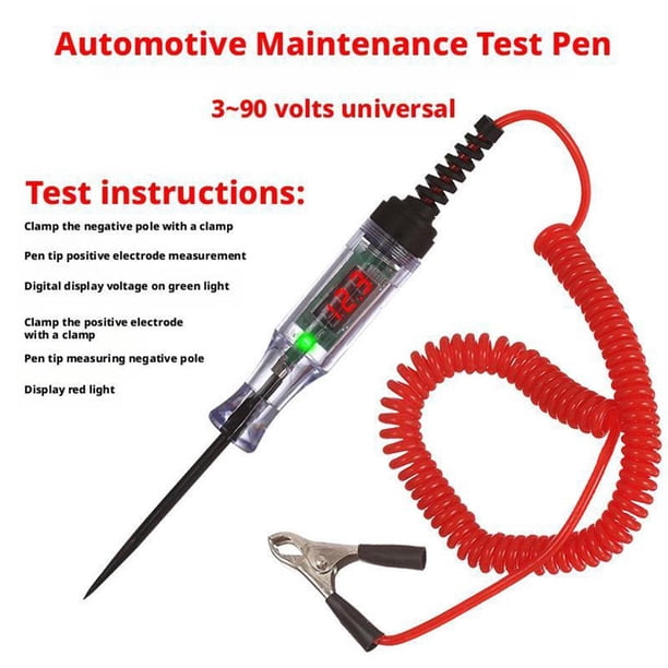 Premium Digital LED Automotive Circuit Tester, DC 2.6V-32V Test