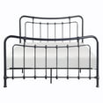 thumbnail image 2 of Ryan Full Size Metal Bed, Platform Foundation, Black Curved Spindle Frame, 2 of 5