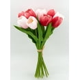 thumbnail image 5 of Artificial Tulip in Bulk for Home Kitchen Wedding Bridal Bouquet,Fake Flowers for Valentine's Day Mother's Day Easter Table Centerpieces Decorations(Large Size,Hot Pink,Real-Touch,10pcs), 5 of 5