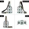 thumbnail image 7 of FORMRS Womens Crossbody Sling Bag Travel Daypack Shoulder Chest Backpack, Gold Geometric Pattern, 7 of 7