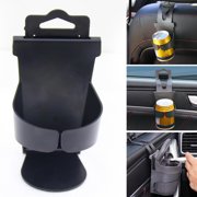Bottone Cup Holder, BlackCar Cup Holder Side Window Backseat Hangings Water Cup Drink Bottle Organizers Stand