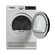Magic Chef 4.0 cu. ft. Ventless, Condensing Front Load Stackable Electric Dryer, 24 in. in White in White