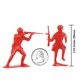 thumbnail image 3 of BMC Clásicos Soldados de Plástico del Ejército Ruso - 36 Figuras Rojas de Soldados de la Segunda Guerra Mundial Hechas en EE.UU., 3 of 7