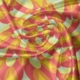 thumbnail image 5 of Ambesonne Colorful Valance Pack of 2, Retro Recurring Circles, 54"X18", Pale Yellow and Orange, 5 of 5