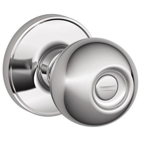 Dexter by Schlage J40CNA625 Corona Bed and Bath Knob, Bright Chrome