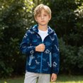 thumbnail image 2 of UAYOTSE Boy's Dinosaur Print Breathable Outdoor Windproof Jacket with Zipper Closure Fall Coat,Sizes 3-4 Years, 2 of 9