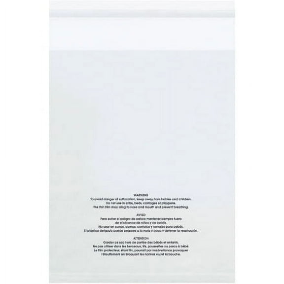 SSBM 1000 - 6" x 9", 1.5 Mil, Resealable Suffocation Warning Bags