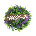 thumbnail image 1 of Guirnalda Artificial De Simulación De Lavanda, Cartel De Bienvenida, Decoración Colgante Para Ventana De Pared De Puerta Delantera Scienceny HA034830-00, 1 of 6