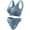 Blue, variant on Womens Sports Bra And Boy Shorts Sets Bra Stretch Non Steel Ring Push Up Sports Bra with Seamless Boxer Briefs Plus Size Workout Yoga 2 Pieces Set