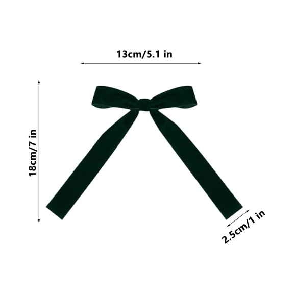 12 Pcs Christmas Tree Velvet Pre-Tied Ribbon Bow 5 x 7 in Wedding Decorating Wreath Spring Summer Winter Christmas Tree Decoration