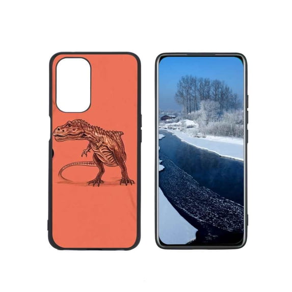 Dino-Reptile-51 Phone Case, Degined for OnePlus Nord N200 5G Case Men Women, Flexible Silicone Shockproof Case for OnePlus Nord N200 5G