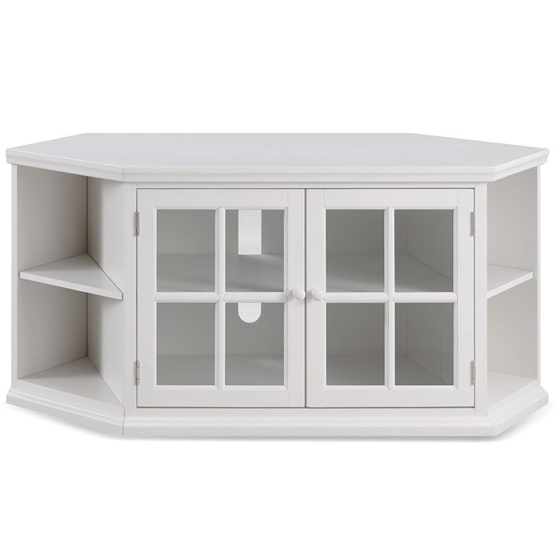 Beaumont Lane 56" Corner TV Stand in Cottage White ...