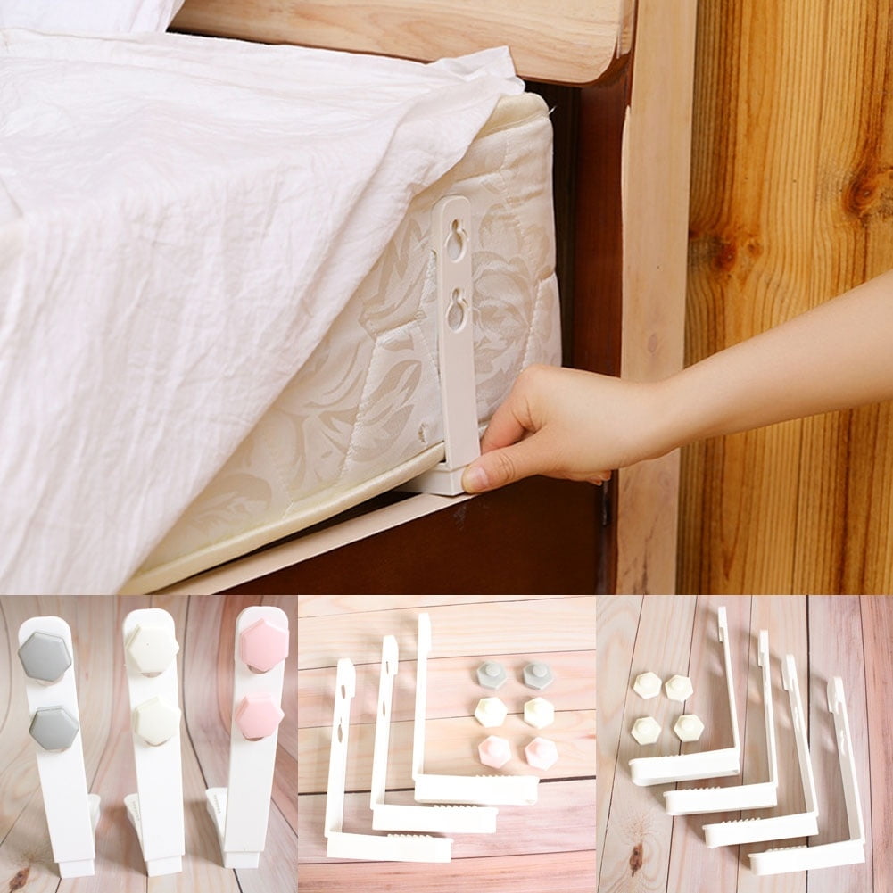 4pcs Triangle Bed Sheet Mattress Blankets Holder Fastener Grippers Clips Straps 