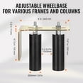 thumbnail image 4 of VEVOR Kit de Portail Coulissant 6” Matériel Roulant avec Support en L Réglable pour Porte, 4 of 9
