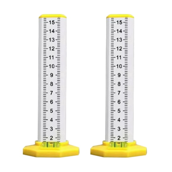 koolsoo Dégradéur Base Durable Stable Nivellement au Plafond Règle Spéciale pour Décoration Blanc 2 Pcs