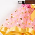 thumbnail image 6 of VNKIDY Girls Skirts Kids Polka Dot Tutu Skirt Layered Tulle With Satin Bow Decor Ruffled Hem For Party Dance Performance Wear Cute Bottoms Pink 5-8 Years, 6 of 6