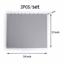 2Pack Fireplace Mesh Screen Curtain,Spark Guard Chain for Hearth