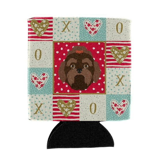 Carolines Treasures CK5233CC Russian Lapdog Love Can or Bottle Hugger Can Hugger multicolor