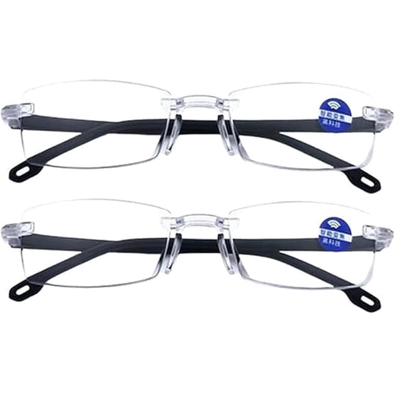 Self Adjusting Glasses - Color Changing Intelligent Zoom Reading Glasses with Anti Blue Light for Men and Women Featuring Comfortable Nose Pads and No Prescription Needed