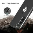 thumbnail image 5 of Galaxy S22 Case, Samsung Galaxy S22 Case with HD Screen Protector, [Military Grade] Shockproof Protection Case with 360° Magnetic Ring Holder Kickstand Phone Case for Samsung S22, Black, 5 of 8