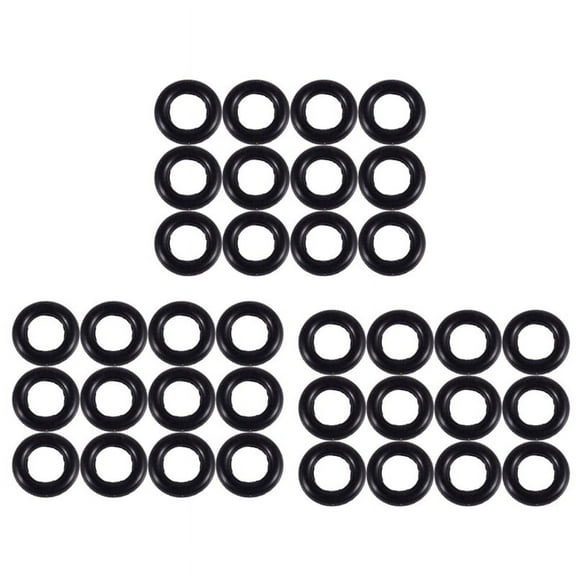 Black 9MM x 2.0mm Rubber Seals Oil Seal O Rings 36 PCS