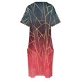 thumbnail image 4 of Shattered Ombre 2 Loose Pocket Dress prom clothes Beachwear Women's evening dress Casual dresses, 4 of 6