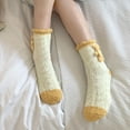 thumbnail image 6 of iOPQO Cute Fuzzy Socks, Fluffy Socks, Breathable Socks Women, Warm Socks for Women, Fluzzy Socks, Yellow One Size, 6 of 6